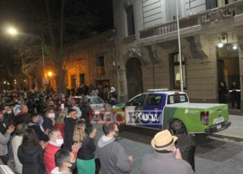 El reclamo de la Bonaerense se hizo sentir en Tandil