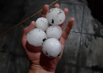 Granizo en Coronel Pringles