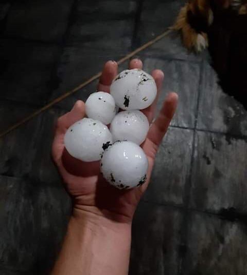 Granizo en Coronel Pringles