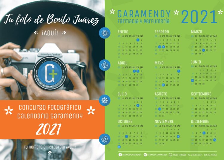 Concurso Fotográfico, Calendario Garamendy 2021