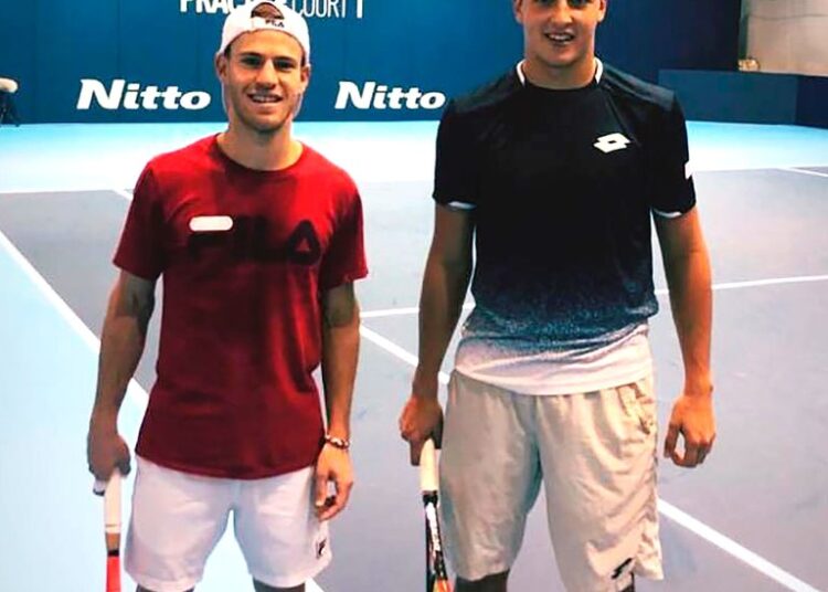 De Villa Gesell al ATP Finals: quién es el sparring que defiende la bandera italiana y Argentina busca repatriar
