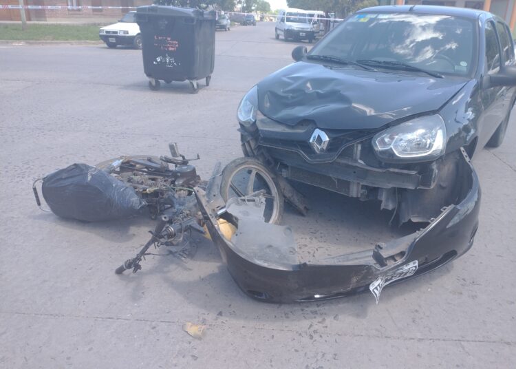 Accidente en la esquina del hospital