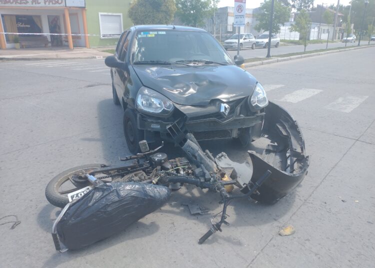 Accidente en la esquina del hospital