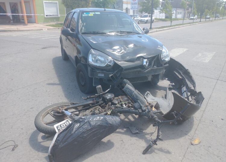 Accidente en la esquina del hospital