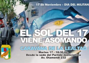 El Partido Justicialista organiza una marcha para el día del militante