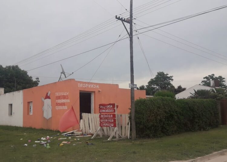 Robo y  destrozos en una despensa en el Barrio Molino