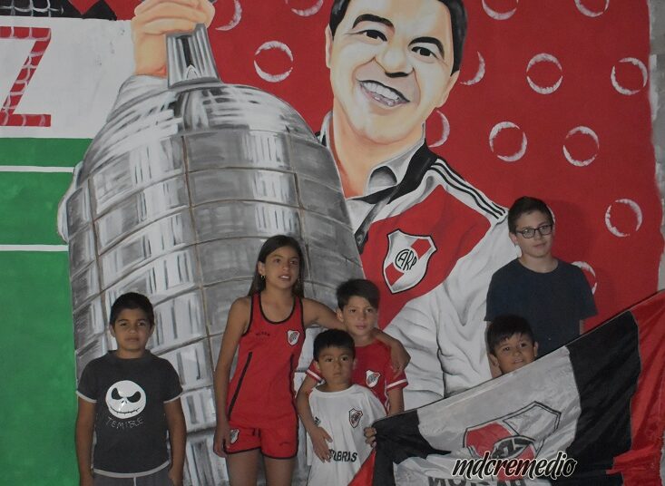 La Filial Norberto Alonso se sumó a los festejos por los dos años de River campeón en Madrid