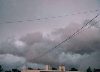 La lluvia caída en planta urbana fue de 40 mm