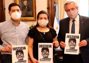 Alberto Fernández recibió a los padres de Fernando Báez Sosa