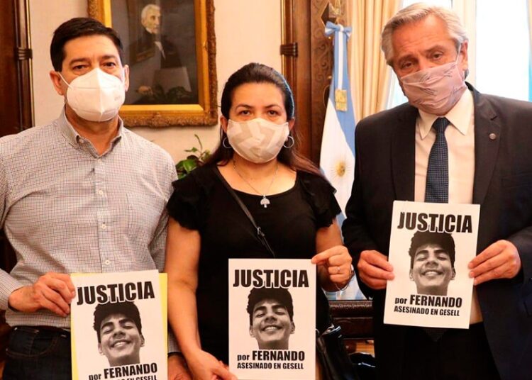 Alberto Fernández recibió a los padres de Fernando Báez Sosa