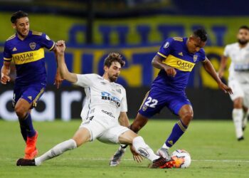 Boca buscará pisar fuerte ante Santos en Brasil y lograr el pase a la final de la Copa Libertadores