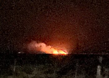 Incendio sobre ruta 74