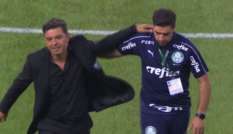El reconocimiento más grande: qué le dijo el DT del Palmeiras a Gallardo tras eliminar a River de la Copa Libertadores