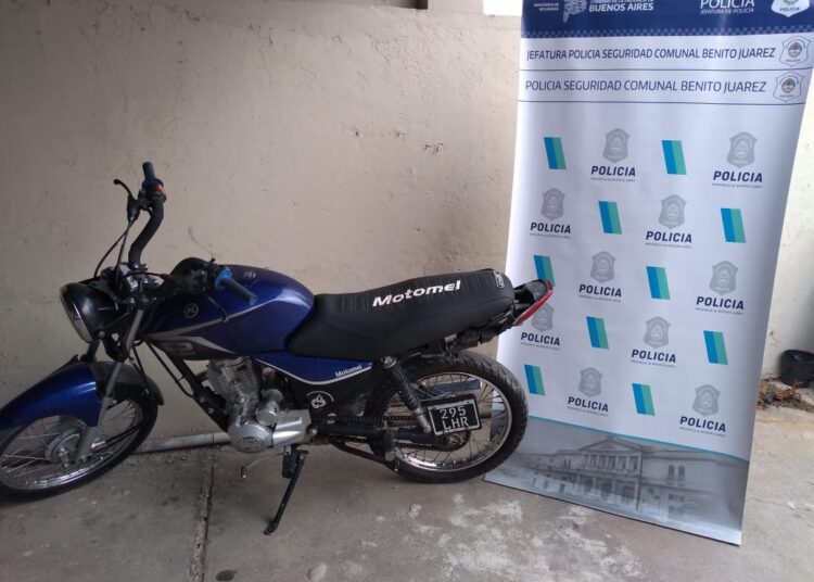 Recuperaron una moto que había sido sustraída
