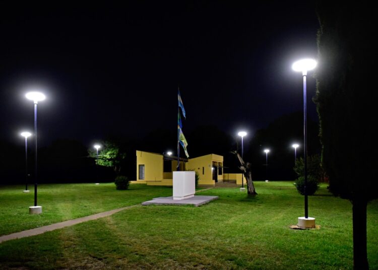 Se realizaron trabajos de iluminación en el predio de la Planta de Tratamientos Cloacales   