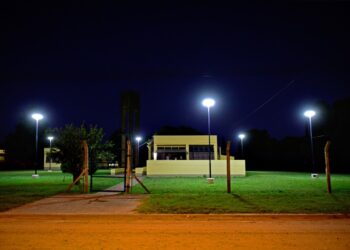 Se realizaron trabajos de iluminación en el predio de la Planta de Tratamientos Cloacales   