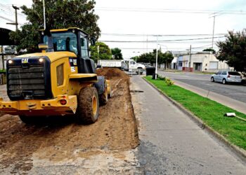 Se realizan trabajos en Av. Otamendi