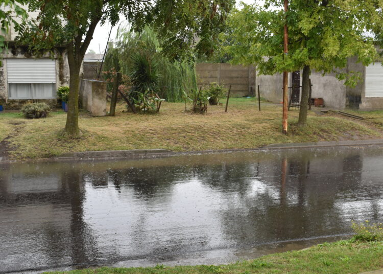 Hasta el momento la lluvia caía es de 75 mm