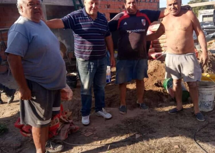 La Filial de River terminó la obra de la losa, ardua tarea el fin de semana