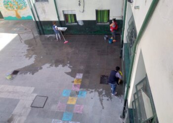 Diferentes trabajos se llevan a cano en Escuela Primaria Nº1