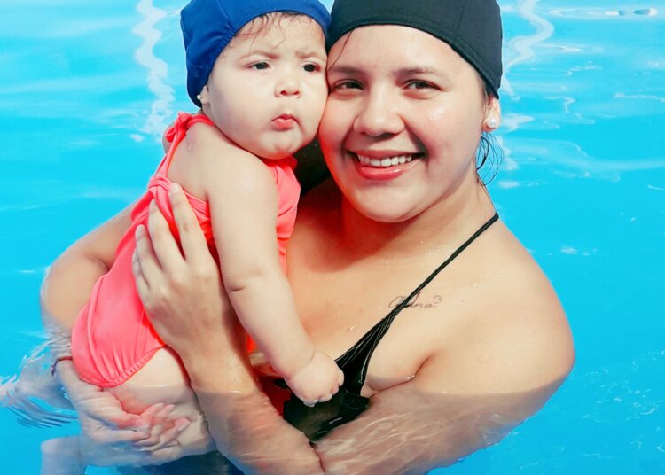Una actividad que es un éxito, Matronatación para bebés