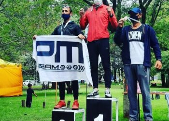 Mariano Comisso hizo podio en Azul  en los 8k