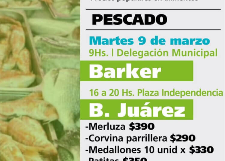 Este martes y desde Mercados Bonaerenses llega «Pescados Para Todos»
