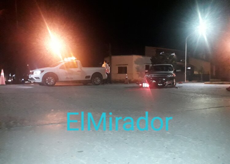 Accidente en la intersección de San Antonio y Av. Mitre
