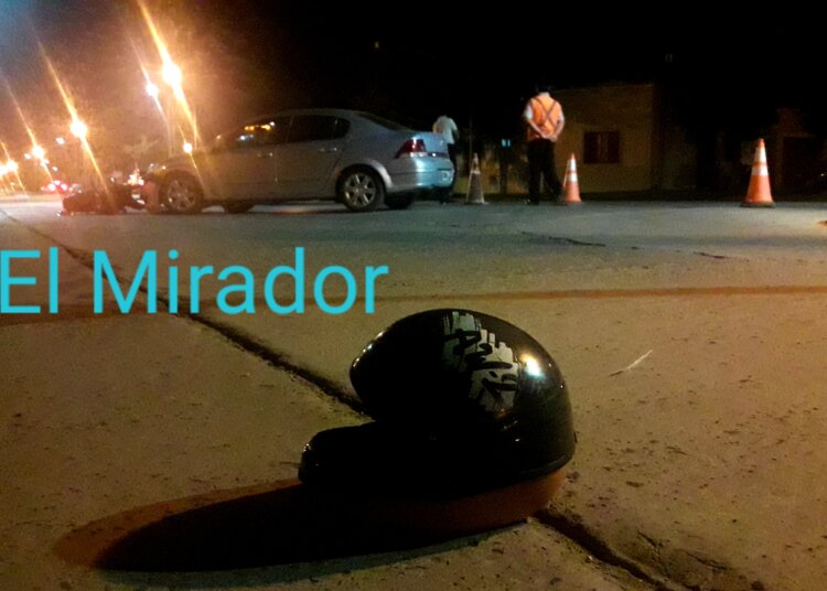 Accidente en la intersección de San Antonio y Av. Mitre