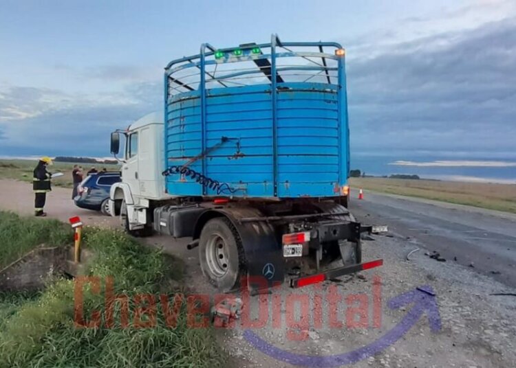 Accidente en Ruta 3 cruce a Claudio Molina.