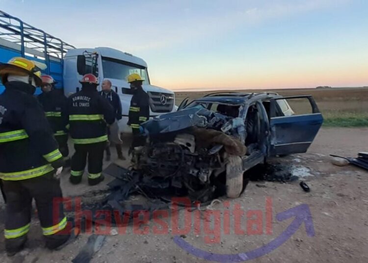 Accidente en Ruta 3 cruce a Claudio Molina.