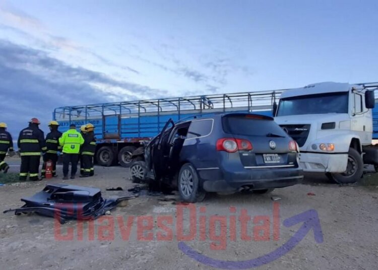 Accidente en Ruta 3 cruce a Claudio Molina.
