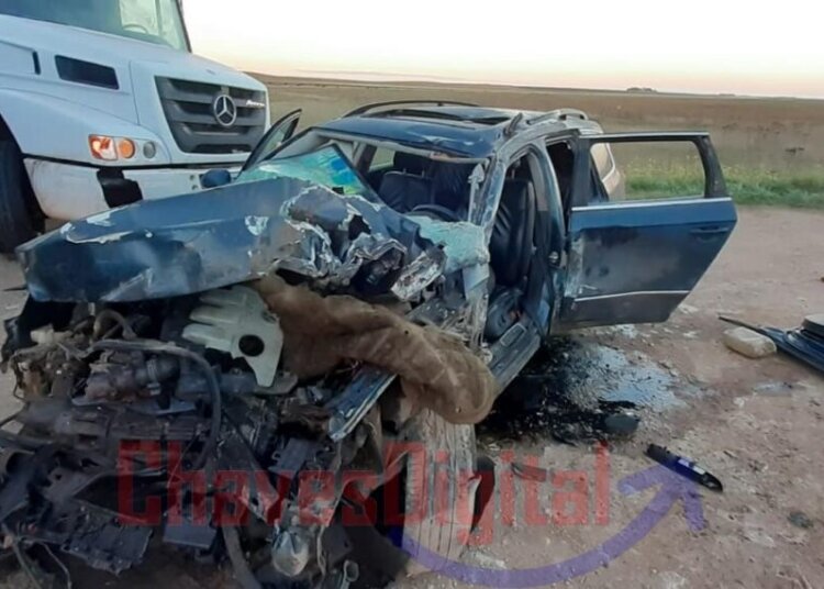 Accidente en Ruta 3 cruce a Claudio Molina.