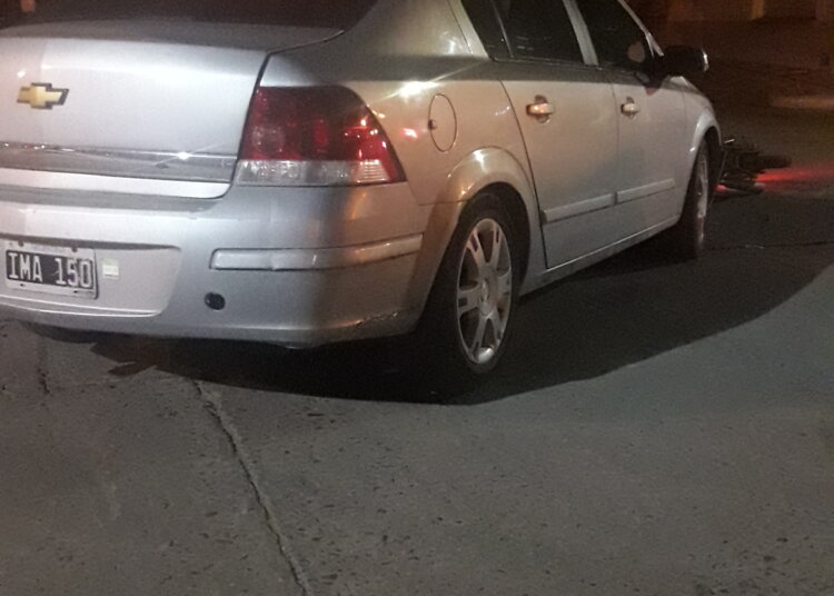 Accidente en la intersección de San Antonio y Av. Mitre