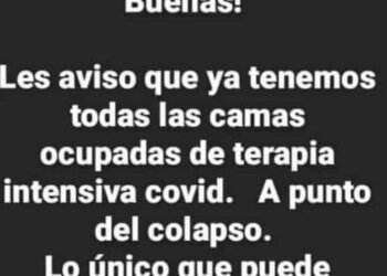 Preocupación por la ocupación total de camas en Terapia Covid del Hospital Juarense