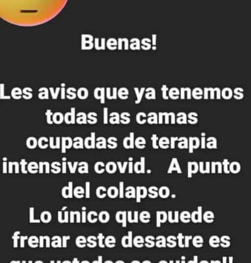 Preocupación por la ocupación total de camas en Terapia Covid del Hospital Juarense