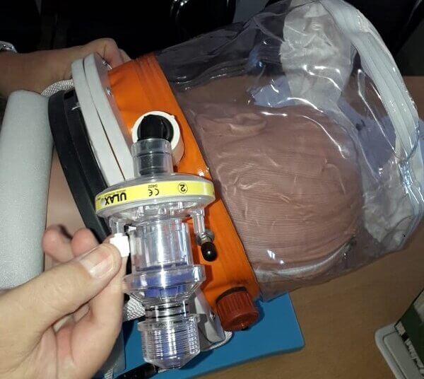 El Hospital Municipal “Eva Perón” adquirió un casco para covid de alto flujo