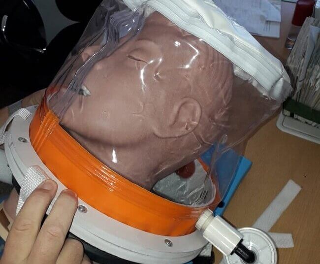 El Hospital Municipal “Eva Perón” adquirió un casco para covid de alto flujo