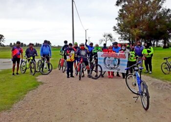 Nueva caravana Vuelta al Arroyo el Chancho con 24 ciclistas que se sumaron a la propuesta