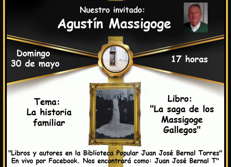 Hoy desde las 17 hs se presenta Agustín Massigoge en el ciclo de la biblioteca