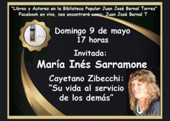 Este domingo la invitada será la bibliotecaria María Inés Sarramone