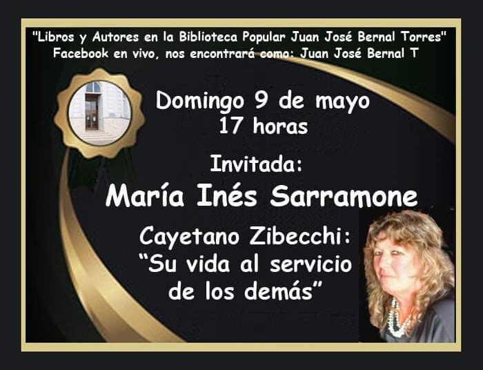 Este domingo la invitada será la bibliotecaria María Inés Sarramone