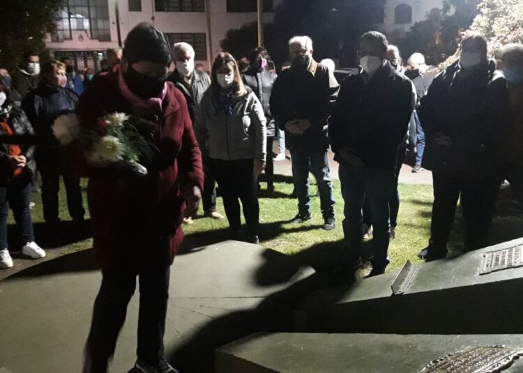 El peronismo local  recordó el natalicio de Eva Perón con un pequeño acto