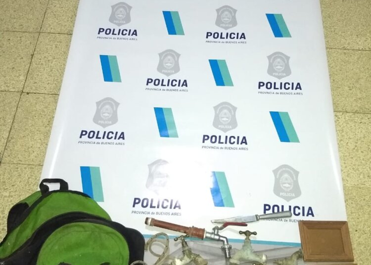 Detuvieron a un joven mientras robaba una canilla