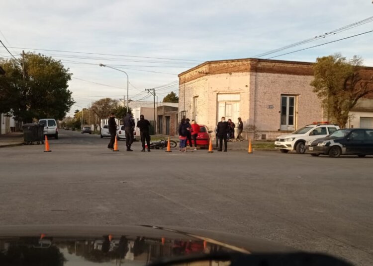 Accidente en Av. Roque Sáenz Peña y Sto. Cabral