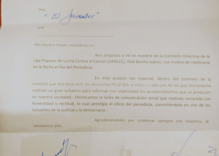 En el Día del Periodista, un Gracias ENORME