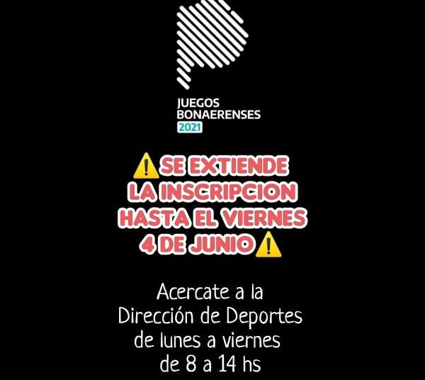 El área de deportes extendió la inscripción hasta el 4 de junio