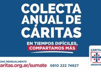 El sábado 26 se realiza la Colecta anual de Cáritas