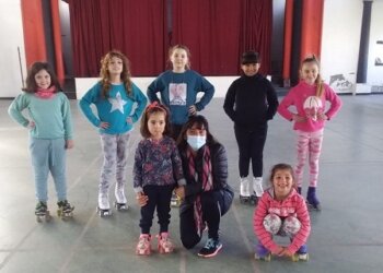 La Escuela de Patín de Juarense realiza su actividad los viernes y sábado en el club