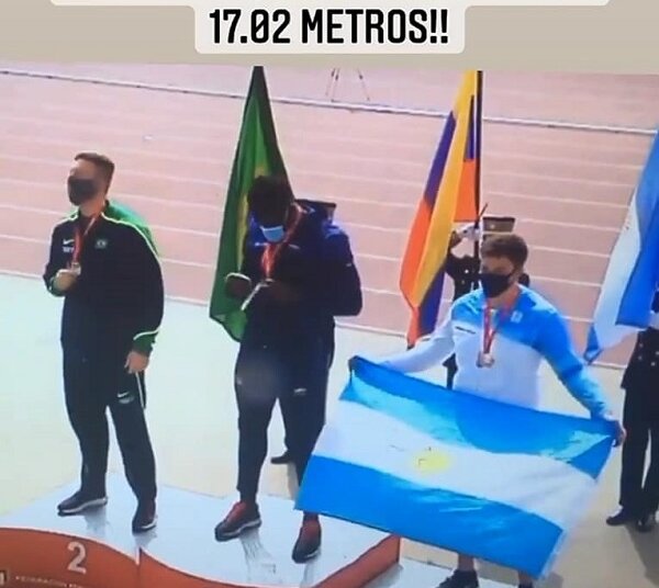 El chillarense Juan Arrieguez se colgó el bronce en el Sudamericano u20